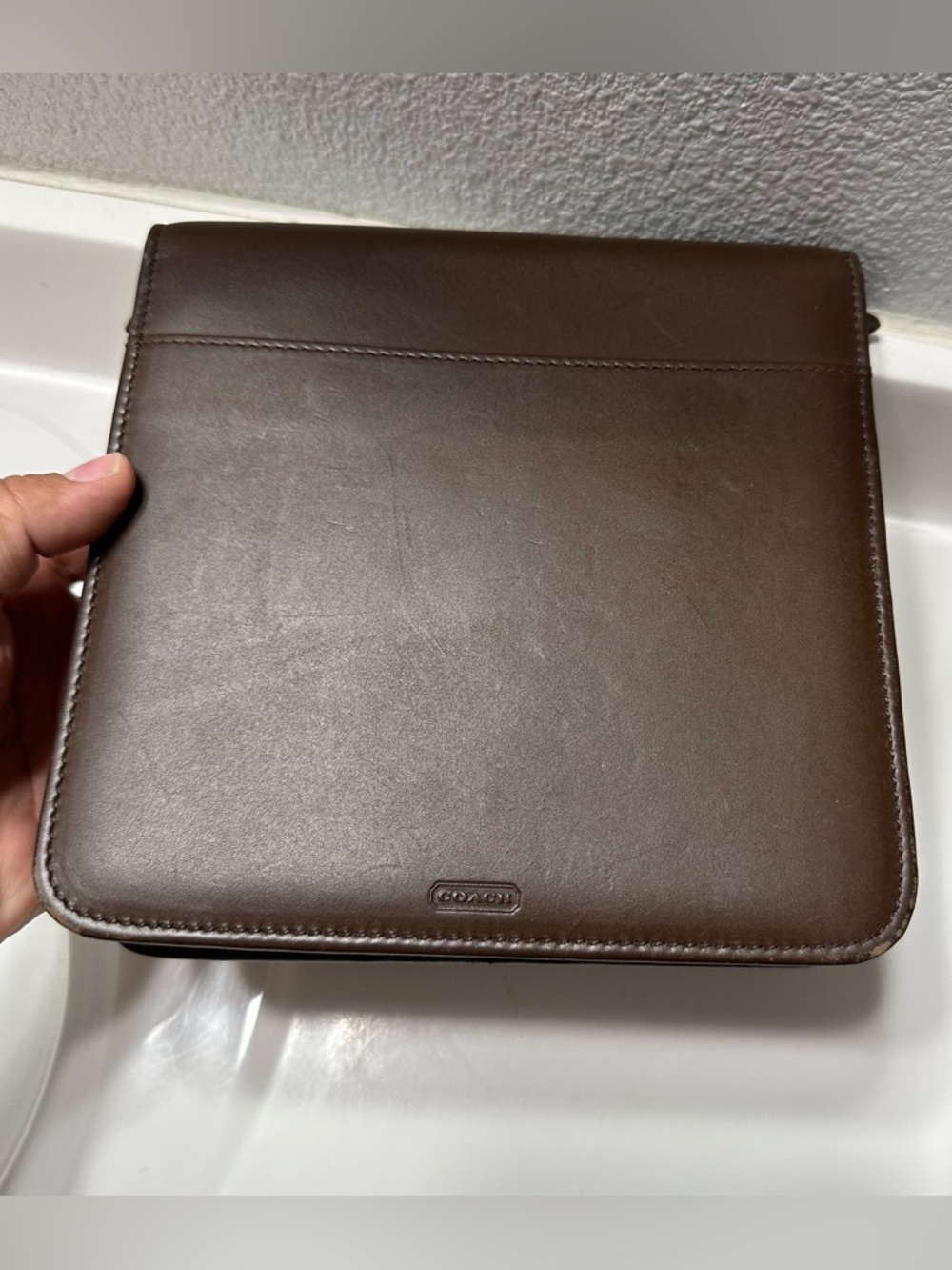 Vintage Coach Brown Leather PadFolio/ Organization Case